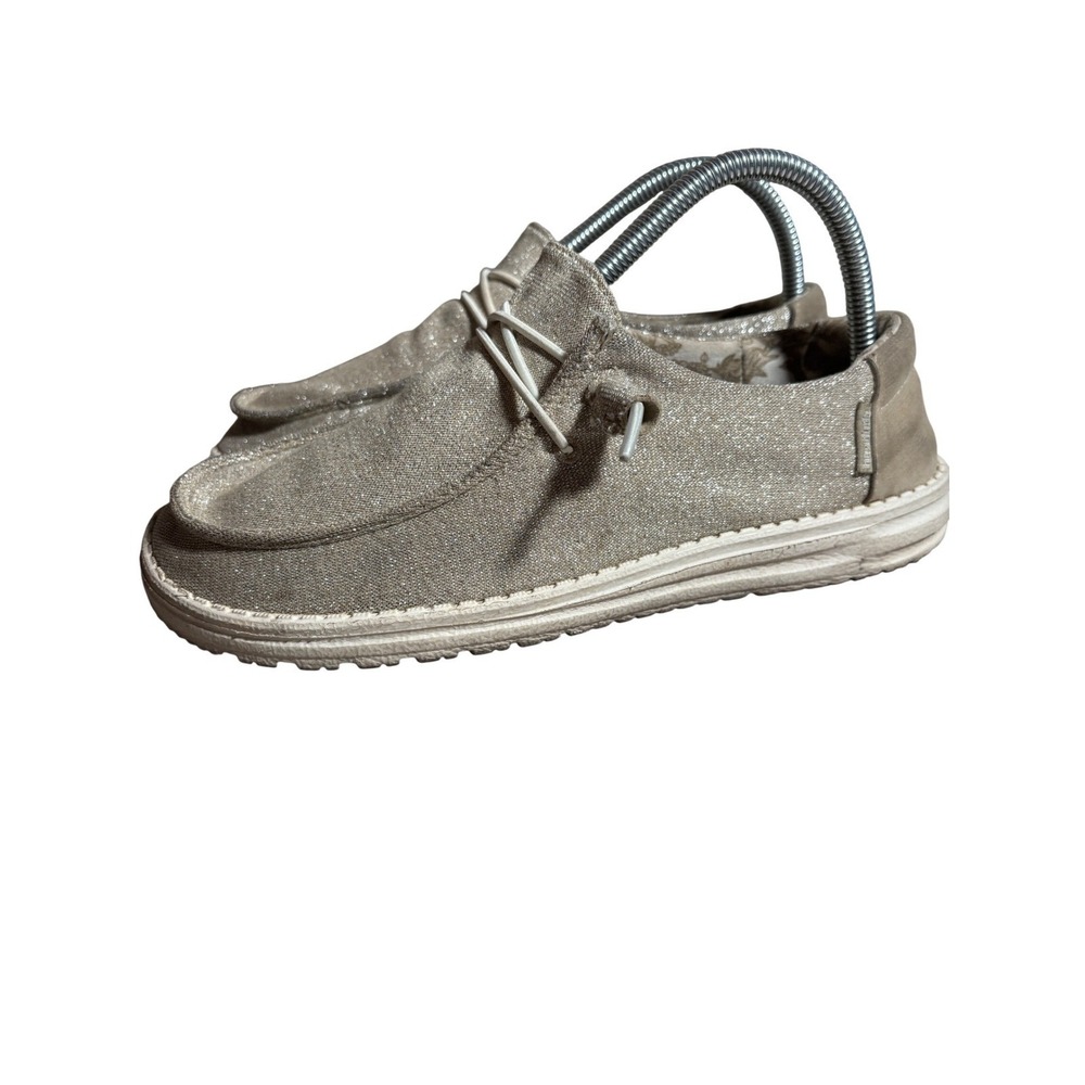 Hey‎ Dude Wendy 8 Sparkling Metallic Slip On Loafers Womens Shoes Floral Lining